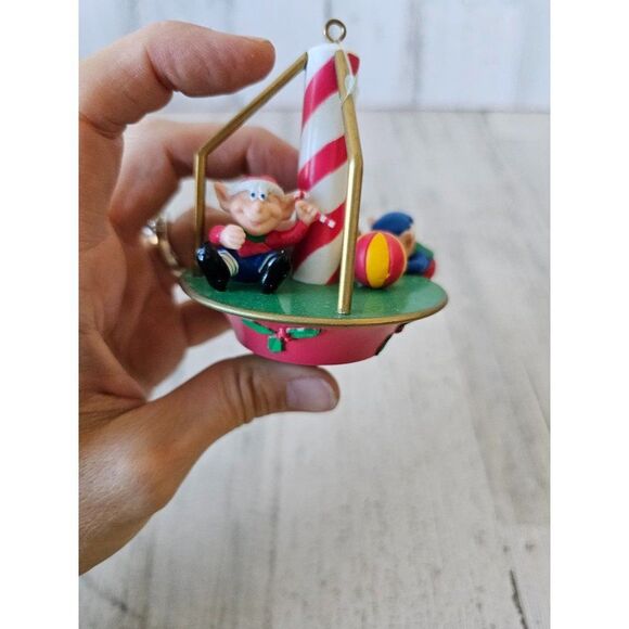 Noma merry go round ornament elf AS IS ornament Xmas tree - Picture 7 of 9